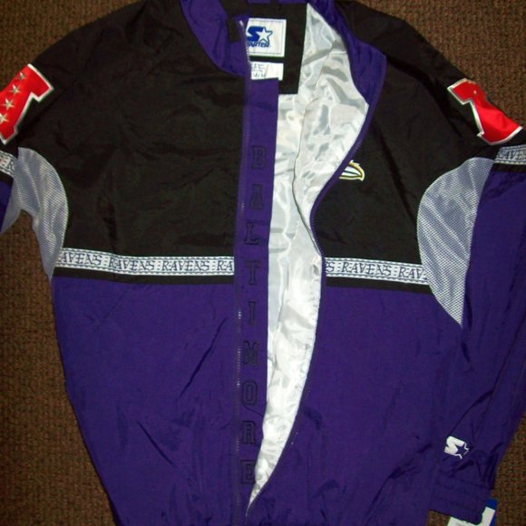 BALTIMORE RAVENS NFL Starter Nylon Safari Jacket 2X - Picture 11 of 16